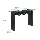 Modway Ondine Glass Top 50" Console Table