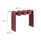 Modway Ondine Glass Top 50" Console Table