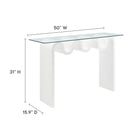 Modway Ondine Glass Top 50" Console Table