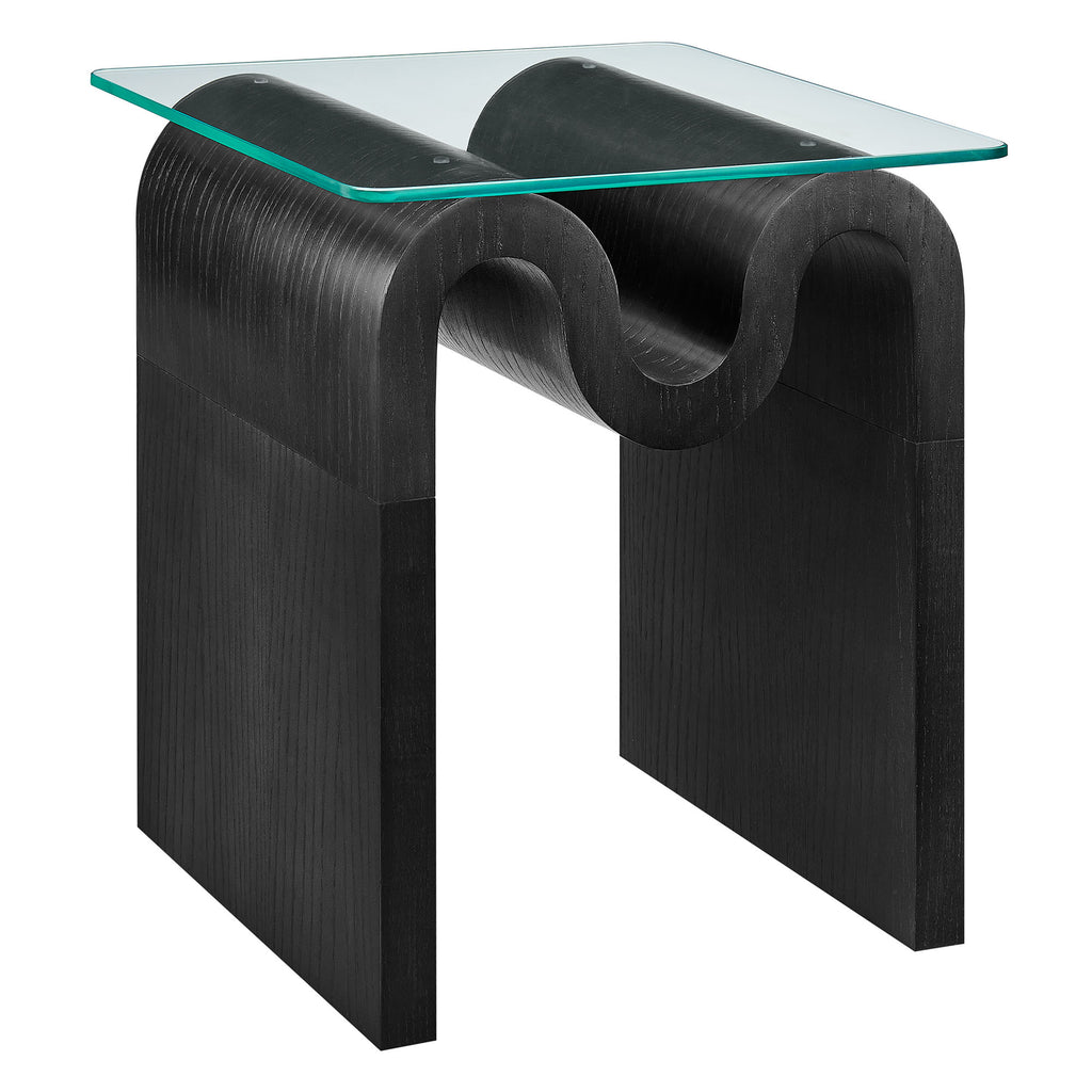 Modway Ondine Glass Top Side Table  