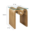 Modway Ondine Glass Top Side Table