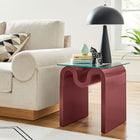 Modway Ondine Glass Top Side Table