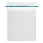 Modway Ondine Glass Top Side Table