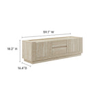 Modway Hollis 59" Travertine TV Stand