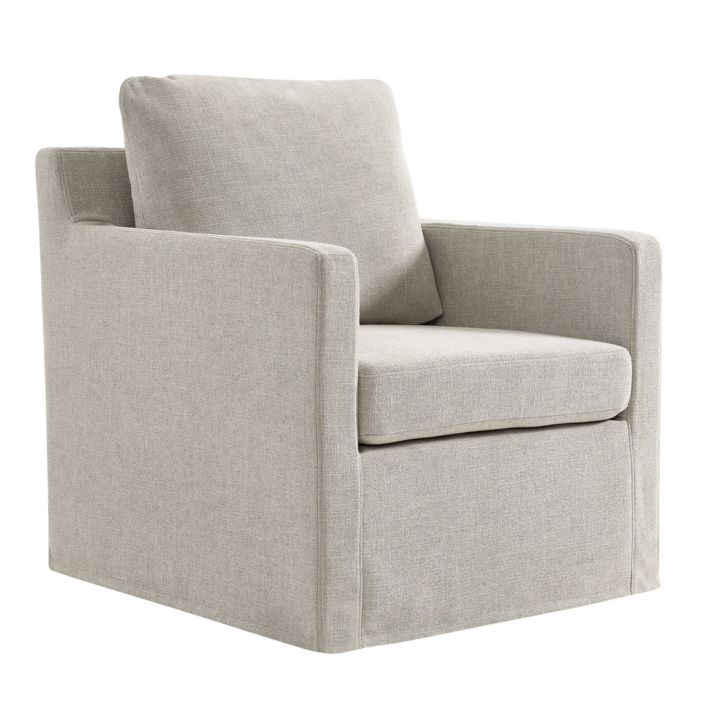 Modway Serene Fabric Slipcovered Swivel Armchair  