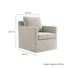 Modway Serene Fabric Slipcovered Swivel Armchair