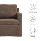 Modway Serene Fabric Slipcovered Swivel Armchair