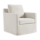 Modway Serene Fabric Slipcovered Swivel Armchair  