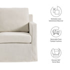 Modway Serene Fabric Slipcovered Swivel Armchair