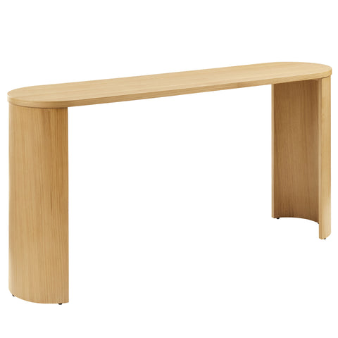 Modway Aspect Oval Wood Entryway Console Table  