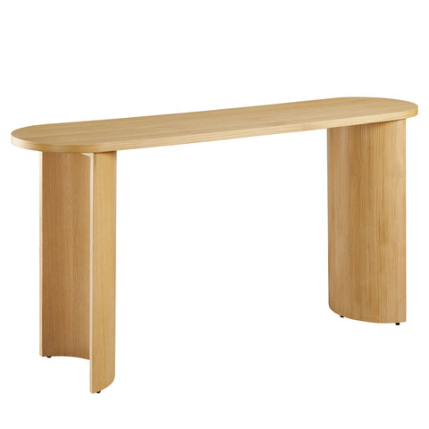 Modway Aspect Oval Wood Entryway Console Table  
