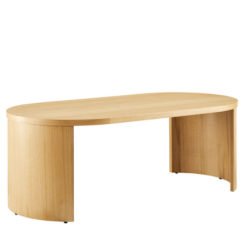 Modway Aspect Oval Wood Coffee Table  