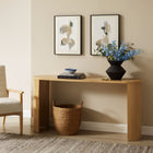 Modway Aspect Oval Wood Entryway Console Table