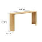 Modway Aspect Oval Wood Entryway Console Table