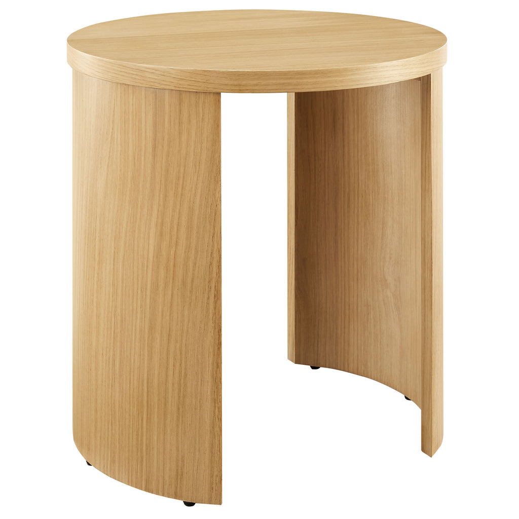 Modway Aspect Round Wood End Table  