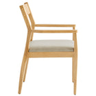 Modway Solara Fabric Wood Dining Armchairs Set of 2