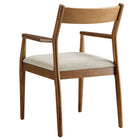 Modway Solara Fabric Wood Dining Armchairs Set of 2