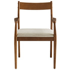 Modway Solara Fabric Wood Dining Armchairs Set of 2
