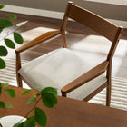 Modway Solara Fabric Wood Dining Armchairs Set of 2