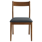 Modway Solara 7-Piece Wood Dining Set with Vegan Leather Side Chairs