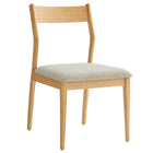 Modway Solara Fabric Wood Dining Side Chairs Set of 2