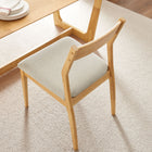 Modway Solara Fabric Wood Dining Side Chairs Set of 2