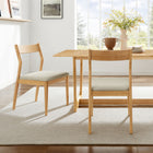 Modway Solara Fabric Wood Dining Side Chairs Set of 2
