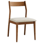 Modway Solara Fabric Wood Dining Side Chairs Set of 2