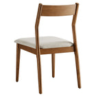 Modway Solara Fabric Wood Dining Side Chairs Set of 2
