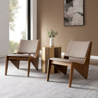 Modway Rylina Vegan Leather Accent Chairs Set of 2