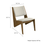 Modway Rylina Vegan Leather Accent Chairs Set of 2