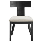Modway Peregrine Wood and Fabric Upholstered Dining Chairs Set of 2