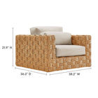 Modway Thames Outdoor Patio Wicker Outdoor Patio Rattan Armchair