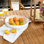 Modway Vienna 7-Piece Outdoor Patio Teak and Rope Dining Set with Armchairs