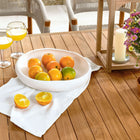 Modway Vienna 7-Piece Outdoor Patio Teak and Rope Dining Set with Curved-Back Armchairs