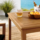Modway Vienna 3-Piece Outdoor Patio Teak and Rope Dining Set with Armchairs