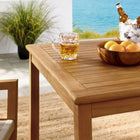 Modway Vienna 3-Piece Outdoor Patio Teak and Rope Dining Set with Armchairs