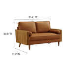 Modway Kellan Vegan Leather Loveseat