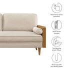 Modway Kellan Performance Velvet Sofa