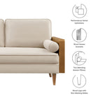 Modway Kellan Performance Velvet Loveseat