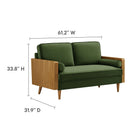 Modway Kellan Performance Velvet Loveseat