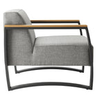 Modway Sauve Outdoor Patio Aluminum and Fabric Armchair