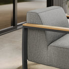 Modway Sauve Outdoor Patio Aluminum and Fabric Armchair