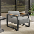 Modway Sauve Outdoor Patio Aluminum and Fabric Armchair
