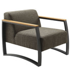 Modway Sauve Outdoor Patio Aluminum and Fabric Armchair  