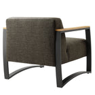 Modway Sauve Outdoor Patio Aluminum and Fabric Armchair