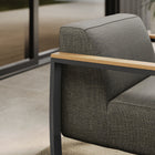 Modway Sauve Outdoor Patio Aluminum and Fabric Armchair