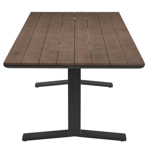 Modway Gavelston 91" Outdoor Patio Aluminum Dining Table  