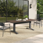 Modway Gavelston 91" Outdoor Patio Aluminum Dining Table