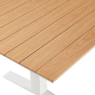 Modway Gavelston 91" Outdoor Patio Aluminum Dining Table